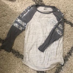 Victoria’s Secret Pink quarter length XS shirt.